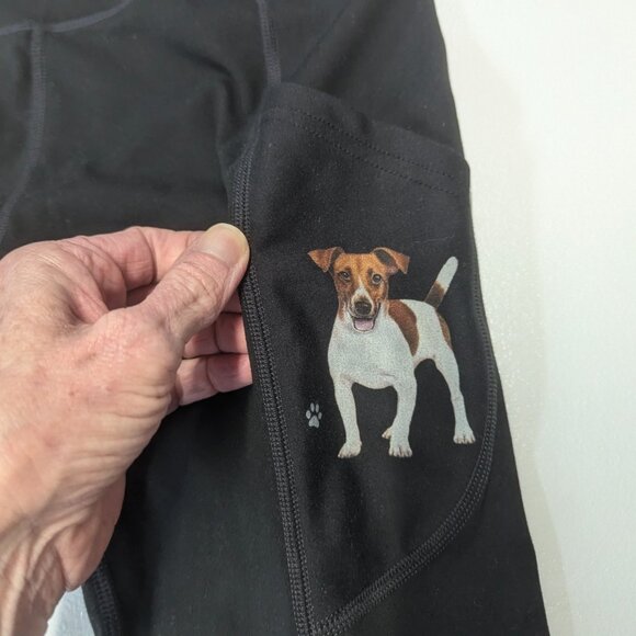 E & S Pets Jack Russell Terrier Leggings Black Size Small - Picture 2 of 16